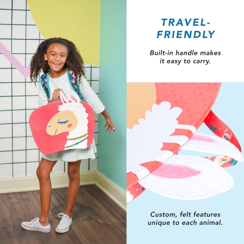 LAPGEAR Lap Pets Lap Desk for Lilâ€™ Kids - Llama - Fits up to 11.6 Inch Laptops - Style No. 46749 - Image 3